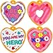 ceiba tree Valentine Cookie Foam Heart Ornament Craft Kit for Valentine’s Day Classroom Party Makes 12