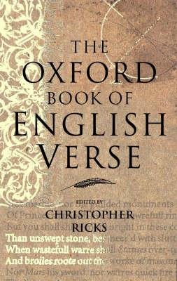 THE OXFORD BOOK OF ENGLISH VERSE 0199691029 Book Cover