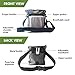 NolongerWild - Dog Treat Training Pouch - Small Size - Easy Storage For Dog Toys, Treats, Kibble - 3 Ways To Wear (Waist, Shoulder and Clip) - Built in Poop Bag Dispenser - Washable and Weather Proof
