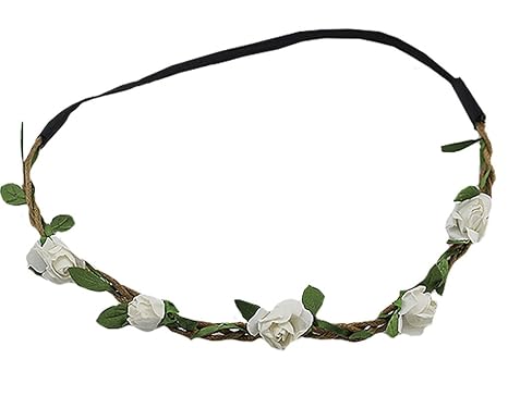 BONAMART 10 x Festival Hippie Geflochten Haarband Blumen Blätter Stirnband für Damen Mädchen