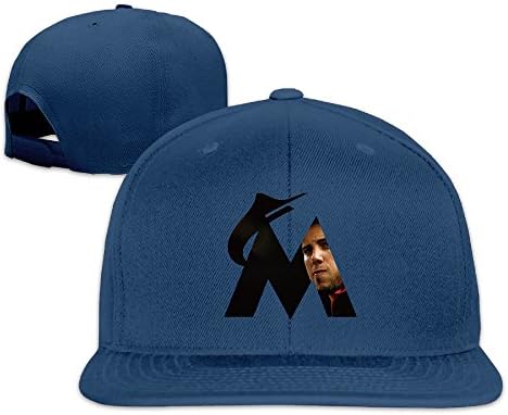 BASEE Jose Fernandez Miami Baseball Pitcher Died Adjustable Flat Along Baseball Cap Navy
