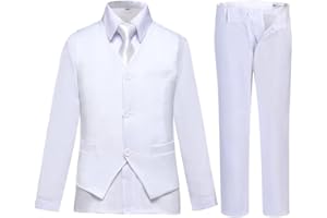 TIVIFOX Boys Suits Toddler Tuxedo Suit Set for Boys Kids Ring Bearer Outfit Dress Clothes