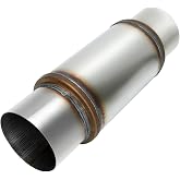Exhaust Resonator 5" Inlet 5" Outlet Muffler 18" inch Overall | High Performance, Stainless steel, Straight