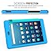 MoKo Case for Fire HD 8 2016 Tablet - [Honey Comb Series] Light Weight Soft Silicone Back Cover [Kids Friendly] for Amazon Fire HD 8 (Previous 6th Generation - 2016 Release ONLY), Blue