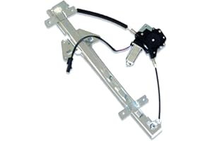 FFFauto 741-599 Rear Passenger Right Side Power Window Regulator with Motor Compatible with 2000-2004 Dodge Dakota (Crew Cab Pickup 4-Door)/1998-2003 Dodge Durango (Sport Utility 4-Door),11A126