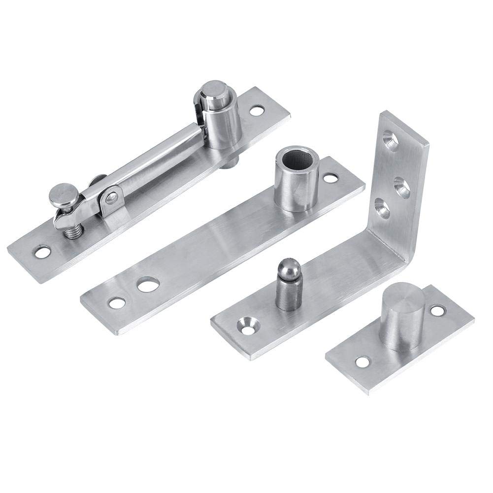 Stainless Steel 360 Degree Door Pivot Hinge Set Door Pivot Hinge Heavy Duty Rotating Door Hinge (15x7x3cm)