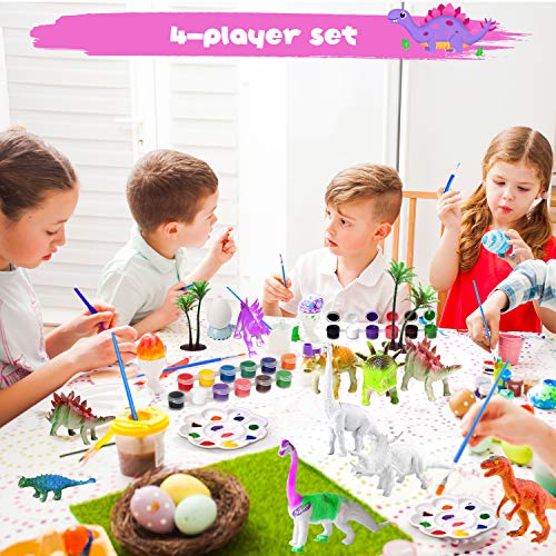 Joyjoz Kunst Bastel-Sets für Kinder-38 Stck.3D-Dinosaurier-Spielzeug Malsets für Kinder Kreativität Basteln DIY Geschenk… – Bild 8