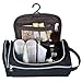 Men Toiletry Bag, Nylon Hanging Makeup Bag Travel Toiletry Kit for Men and Women(6019,black)