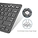 SPARIN Bluetooth Keyboard for iPad Mini 6/iPad 9th/iPad Pro 12.9 / iPad Pro 11, Wireless Keyboard for iPad 10.2 Inch/iPad 8th/ iPad Air 4 and Other iPads/iPhones, Black
