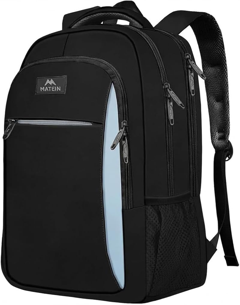 MATEIN Travel Laptop Backpack 15.6 Inch Anti Theft Water Resistant Black Blue