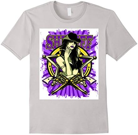 Mens Sherif GIrl Star Small Silver