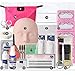 19pcs Eyelash Extension Kits,Professional Mannequin Head Training Eyelashes Extensions Practice Cosmetology Esthetician Supplies with Eye Lashes Glue Tweezers Tools sets