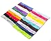 JLIKA Baby Girl Lace Fashion Interchangeable Headbands 1 inch Wide Headwrap - 20 Pack