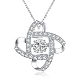 Sable Necklace, with Exquisite Package, Looping Clover Design” Pendant Necklace for Girls Women