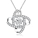 Sable Pendant Necklace with Floating Crystal, Best Ideal Gift for Girls & Women