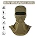 Balaclava Ski Mask 3 Pieces Full Face Cover for Men and Women Sun Protection Breathable shiesty mask for Skiing A-Brown