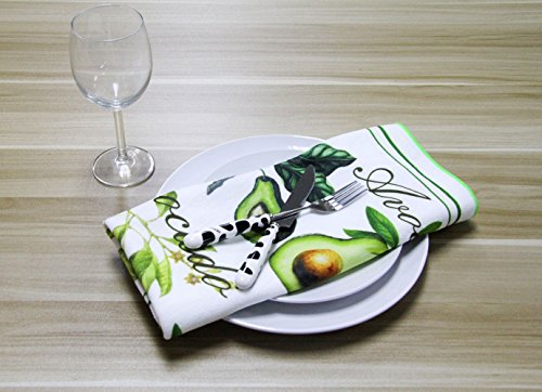 Winthome Set-6 Ultra-Absorbent Printed Microfiber Tea Towel Kitchen Towel - Thumbnail 2