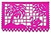 Mexican Tissue Papel Picado Banner I Salio El Sol I 12 Tissue Panels in Medium Size Multi-Color I Colors and Designs as Pictured