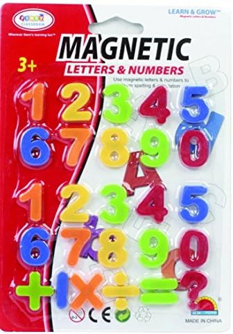 First Classroom Magnetic Numbers & Symbols in a Blister Card, 1"