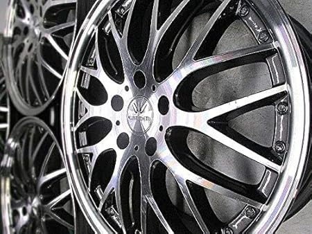 Amazon 中古ホイール 18インチ Badx ロクサーニマルチフォルケッタ 中古ホイール 18インチ ノア ヴォクシー エスクァイア ステップワゴン アテンザ アクセラ エリシオン オデッセイ ホイール 車 バイク