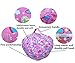 Lukeight Stuffed Animal Storage Bean Bag Chair, Bean Bag Cover for Organizing Kid’s Room - Fits a Lot of Stuffed Animals, Large/Sweetheart Pink