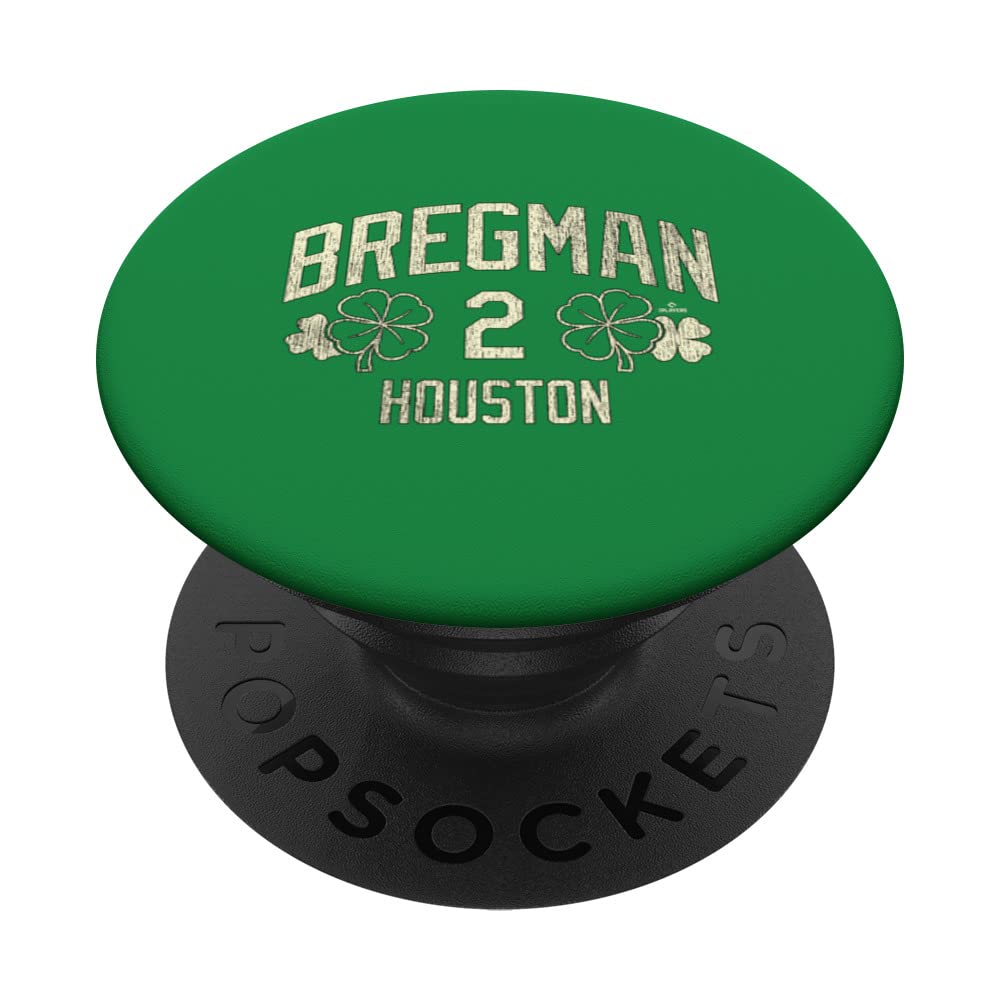 Alex Bregman Houston Baseball St. Patrick's Clover MLBPA PopSockets Swappable PopGrip