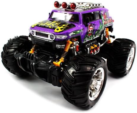 Big Size QUALITY Electric Full Function 1:16 GRAFFITI Toyota FJ Cruiser Monster RTR RC Truck (Colors MAy Vary) QUALITY Remote Control RC Trucks w/ Working Suspension