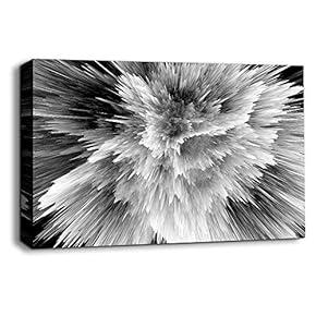 Black and White Energy Wave Pictures Home Wall...