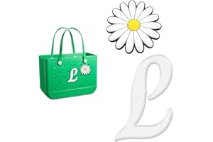 YIXIPAZH Letter Charms for Bogg Bag, Cute Decorative Charm Compatible with Bogg Bag Original All Models, Cute Alphabet Lettering Accessories Charm, 2Pcs Insert Decorative Letter for Handbag Beach Tote Bag