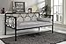DHP Rebecca Metal Daybed Frame, Sofa Bed Fits Twin Size Mattress, Black