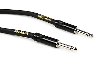 Ernie Ball Speaker Cable, Straight/Straight, 3ft, Black (P06071)