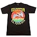 Bravado LED Zeppelin USA 1975 Concert Tour Black T Shirt Adult Size Large