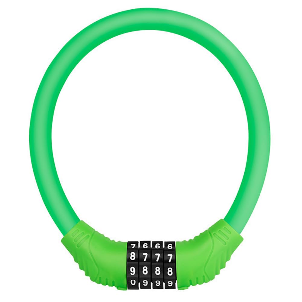 Green Gear 4-Digit Combination Bike Lock - Portable, Outdoor, Anti-Theft
