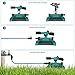 Lawn Sprinkler 2 Water Sprinklers Head For Lawns Garden Yard Outdoor Automatic 360 Rotating Sprinklers Lawn Irrigation System Oscillating Rotary High Impact Sprinkler System - Up 3600 sqft Coverage