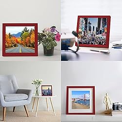 9x9 inch Wood Picture Frame for Wall Hanging or