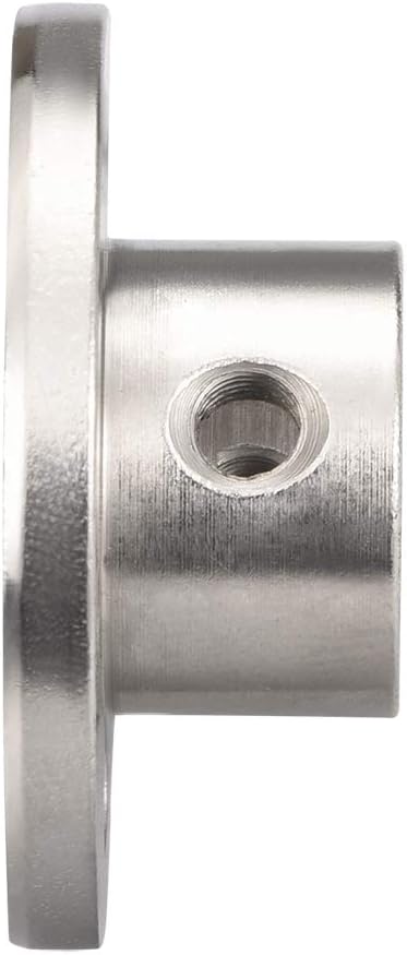 sourcing map 8mm Inner Dia H13*D16 Rigid Flange Coupling Motor Guide Shaft Coupler Motor Connector Silver Tone 2 PCS for DIY Parts - Image 5