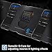GameSir GK100 Wired One-Handed Mechanical Gaming Keyboard Windows PC GameSir X1, LED Backlit Portable Mini Game Keypad LOL/PUBG/Fortnite/Wow/Dota/OW, Plug Playthumb 2