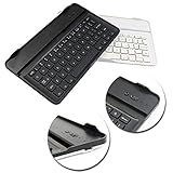 Galaxy Tab Pro 8.4 inch T320 T321 Aluminum Bluetooth Keyboard Case Cover Dock For Samsung Tab Pro 8.4~` T320 Tablet(White)