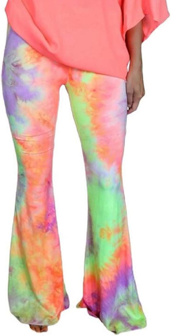 tie dye bell bottom flare pants