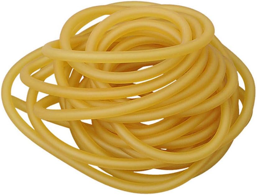 AILOVA 10m Natural Latex Rubber Band,Latex Tubing Catapults Rubber Hose for Hunting Catapult Surgical Slingshot
