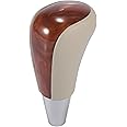 X AUTOHAUX Car Automatic Gear Stick Shift Knob for Toyota RAV4 Camry Corolla for Lexus Beige Brown