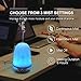 iTronics IT01 Aromatherapy Essential Oil Diffuser Ultrasonic Diffuser Cool Mist Humidifier with Waterless Auto Shut-off and 7 Colors LED Lights for Home Office Bedroom