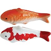 2Pcs Home Decor Aquarium Decor Decorative Aquarium Fish Simulation Decor Decorative Fish Figurine Aquarium Floating Fish Decor Aquarium Layout Prop Props Ceramics Fish Tank