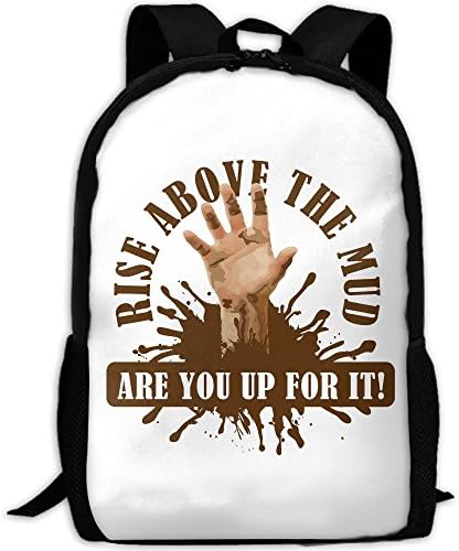 THIS STORE Adult Shoulder Bag Boy's Backpacks Girl's Satchel Schoolbags Traveling Bags Rise Above The Mud Print