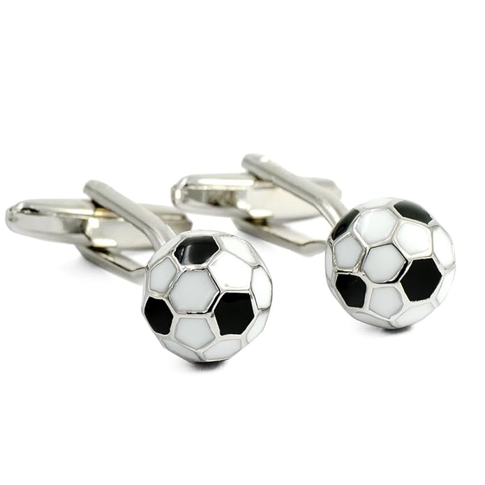 ENVIDIA - Gemelos con diseño de balón de fútbol, Color Blanco y ...