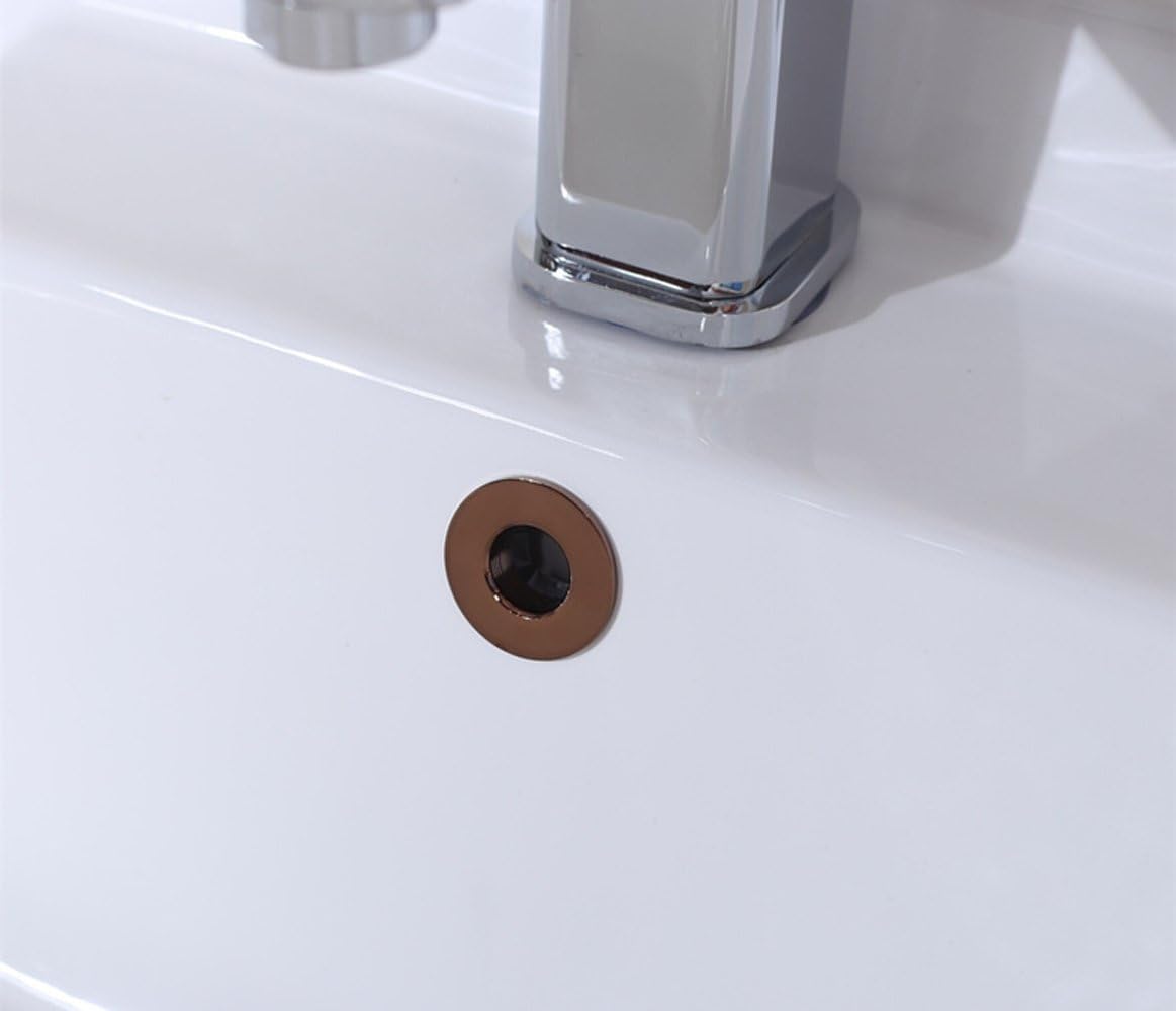 Sink Overflow Cover Copper Sink Drain Cap Replacement Overflow Ring For Bathroom Kitchen Vanity Artistic Basin Sink Hole Drain Covers Tidy Insert Spares Rose Gold Amazon Ca Tools Home Improvement