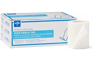 Medline Essentials Paper Medical Tape 2 Inch x 10 Yards per Roll, Box of 6