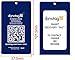 Dynotag® Web Enabled Smart Aluminum Convertible Luggage ID Tag + Braided Steel Loop, with DynoIQ™ & Lifetime Recovery Service (Sapphire Blue)