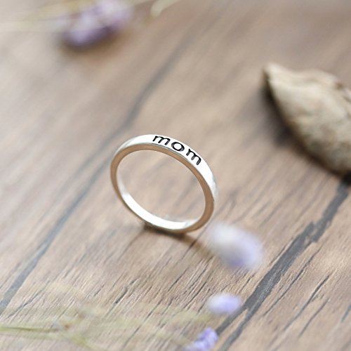 Barogirl Mom Ring for mommy Mother's Day Gift YR901 (8) - Thumbnail 4