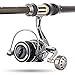 Sougayilang Fishing Reel Double Bearing Light Smooth Casting 5.2:1 Collapsible Handle Spinning Reels (DE5000)